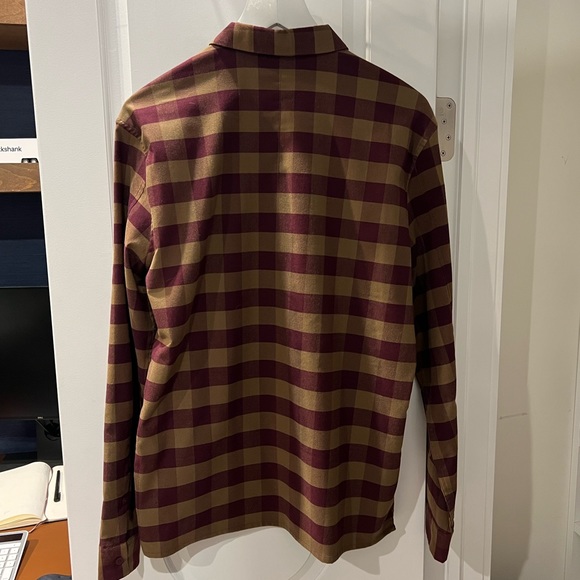 Lululemon Checkered Flannel Button Up Large - Picture 2 of 4